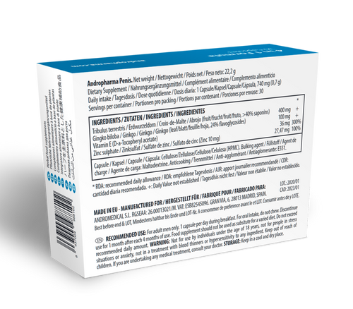 ANDROPHARMA PENIS - SUPLEMENT NA POWIĘKSZANIE PENISA