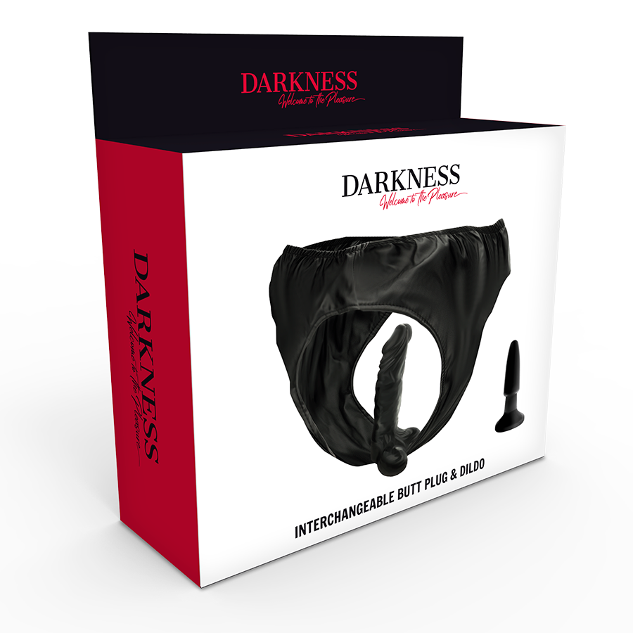 DARKNESS - MAJTKI Z KORKIEM I WYMIENNYM DILDO