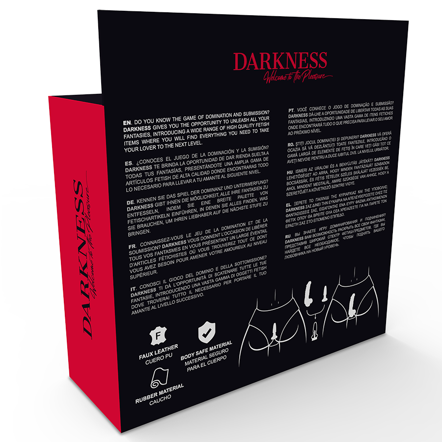 DARKNESS - MAJTKI Z KORKIEM I WYMIENNYM DILDO