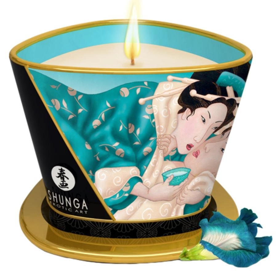 SHUNGA - ŚWIECZKA DO MASAŻU ISLAND BLOSSOMS 170 ML