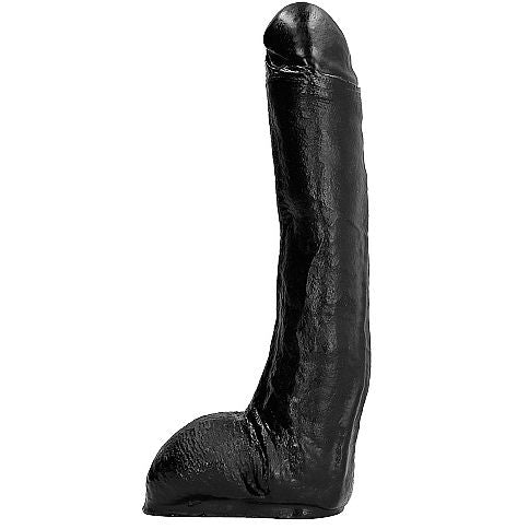 CAŁY CZARNY - DONG 29 CM ZAKRZYWIONY