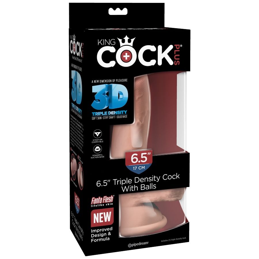 KING COCK - DILDO TRZYGĘSTOŚCIOWE 14 CM