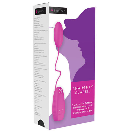 B SWISH - BNAUGHTY KLASYCZNY WIBRUJĄCY POCISK, KOLOR CERISE