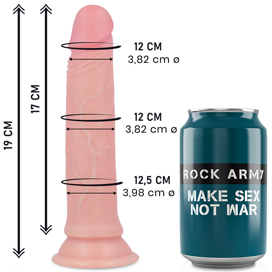 ROCKARMY - ROCKARMY PŁYNNY SILIKON PREMIUM AVENGER REALISTYCZNY 19 CM -O- 3.98 CM