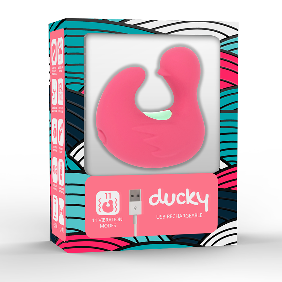 HAPPY LOKY - DUCKYMANIA AKUMULATOROWY STYMULATOR SILIKONOWY NA PALEC
