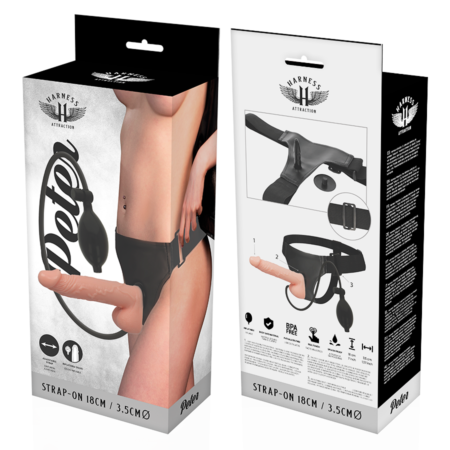 SZELKI ATRAKCJA - RNES PETER Z NADMUCHIWANYM PENISEM 18 CM -O- 3.5 CM