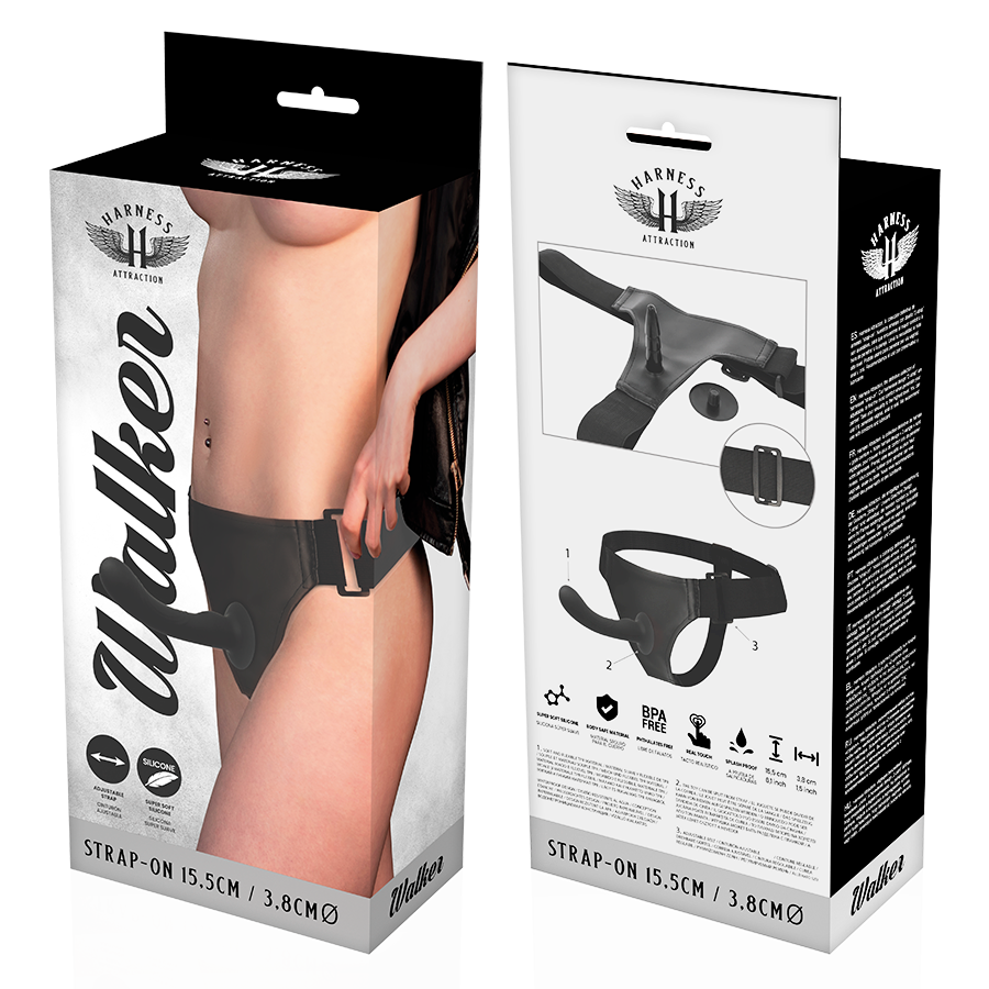 Uprząż PRZYCIĄGANIE - RNES SILIKONOWY WALKER G-SPOT 15,5 CM -O- 3,8 CM