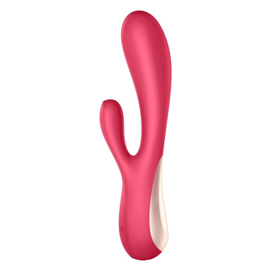 SATISFYER - MONO FLEX CZERWONY Z APLIKACJĄ