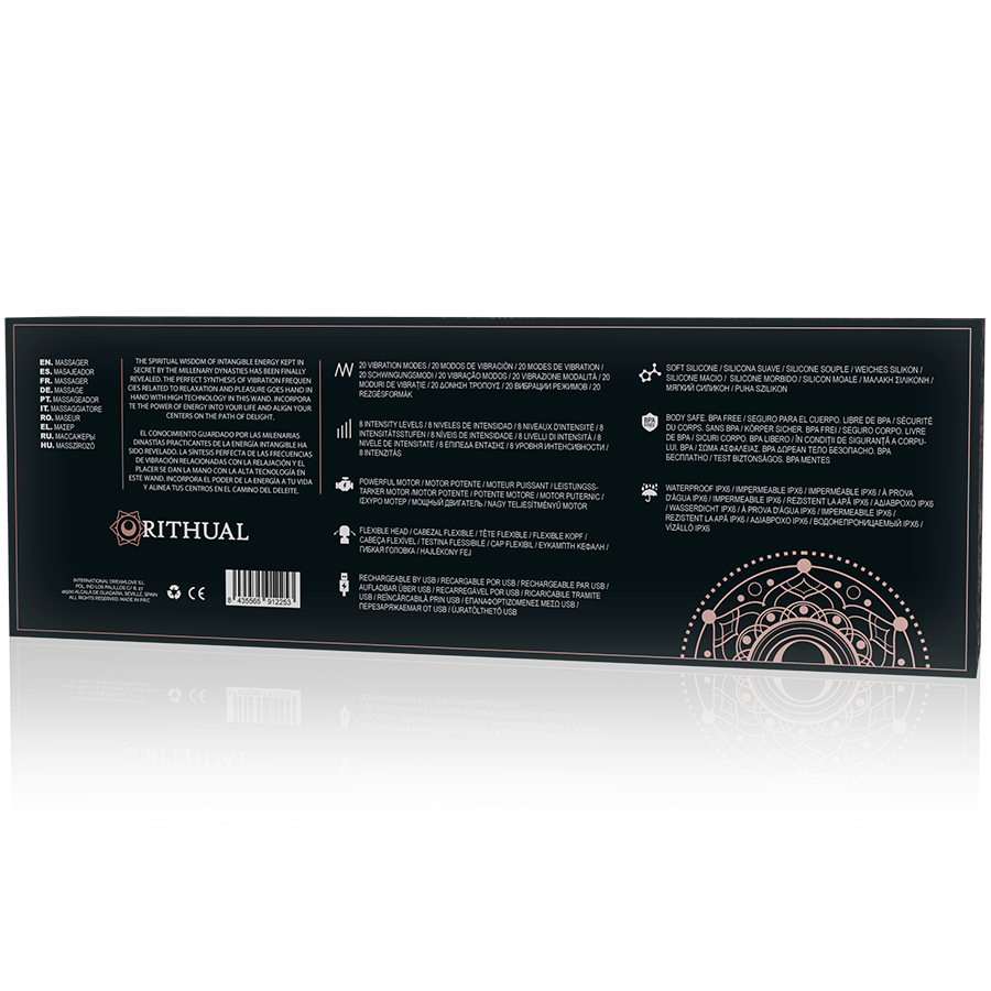 RITHUAL - POTĘŻNA RÓŻDŻKA AKASHA 2.0 Z AKUMULATOREM, CZARNA