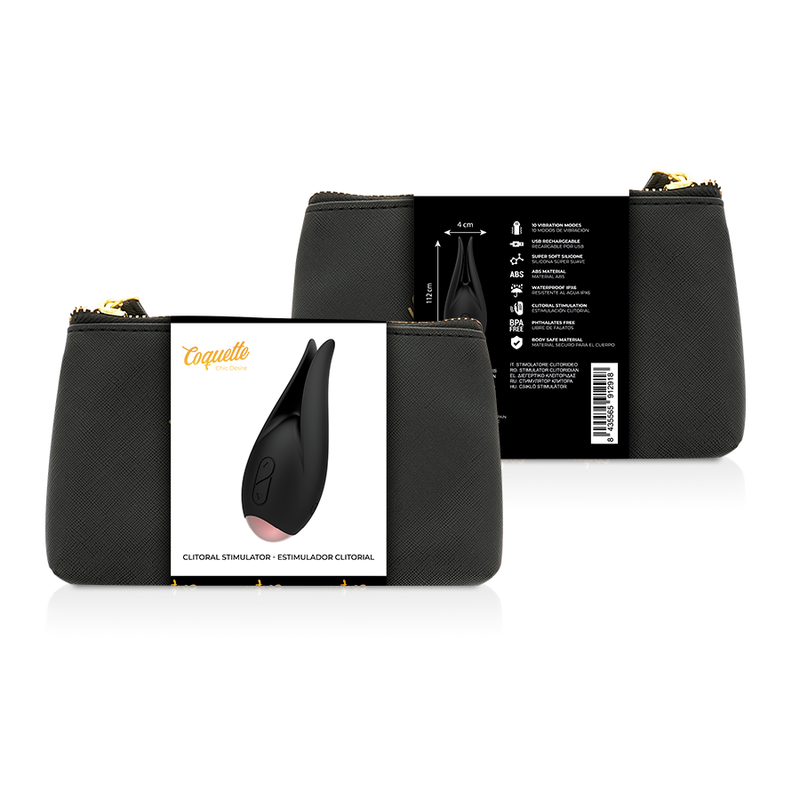 COQUETTE CHIC DESIRE – STYMULATOR ŁECHTACZKI CZARNO-ZŁOTY KWIAT