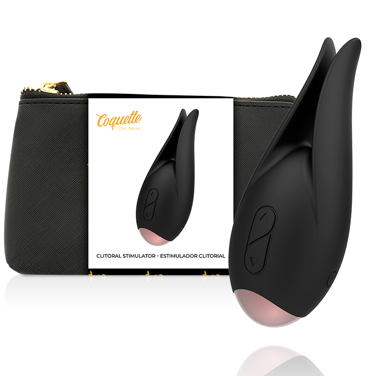 COQUETTE CHIC DESIRE – STYMULATOR ŁECHTACZKI CZARNO-ZŁOTY KWIAT