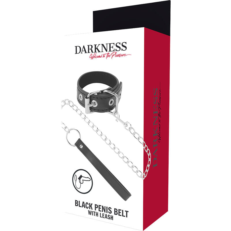 DARKNESS - PIERŚCIEŃ NA PENISA Z PASKIEM