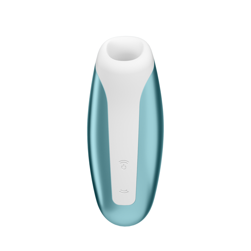 SATISFYER - LOVE BREEZE WIBRATOR SSĄCY LODOWY BŁĘKIT