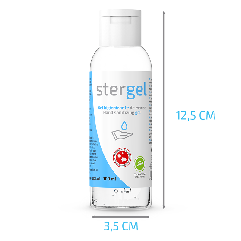 STERGEL - ŻEL HYDROALKOHOLOWY DO DEZYNFEKCJI RĄK ALOE VERA 100ML