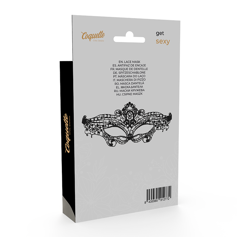 COQUETTE CHIC DESIRE - KORONKOWA MASKA CZARNA