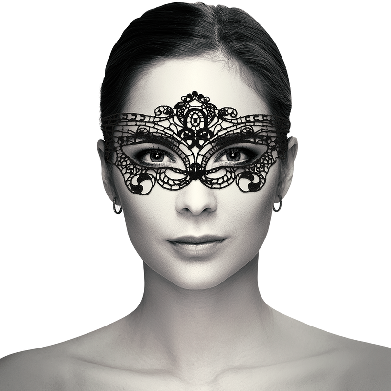 COQUETTE CHIC DESIRE - KORONKOWA MASKA CZARNA