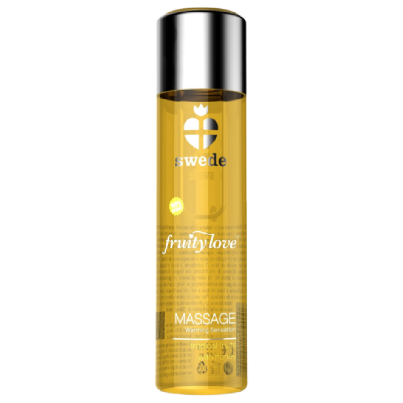 SWEDE - OLEJEK DO MASAŻU ROZGRZEWAJĄCY FRUITY LOVE TROPIKALNE OWOCE Z MIODEM 120 ML.