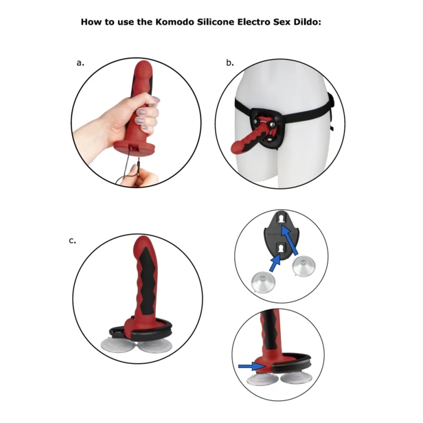 ELECTRASTIM — DILDO SILIKONOWE KOMODO FUSION