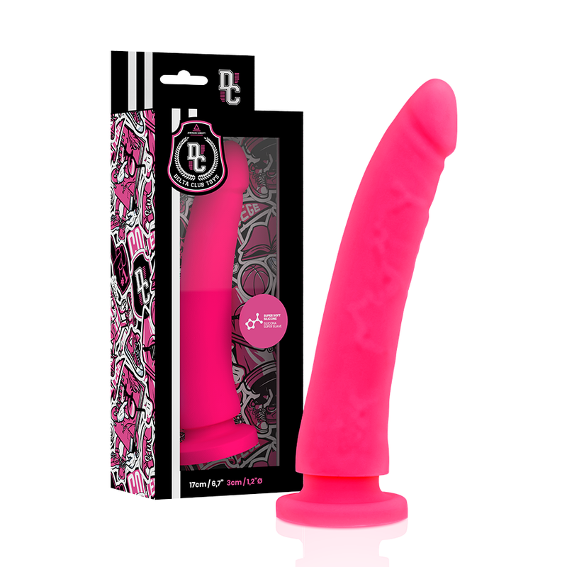 DELTA CLUB - ZABAWKI UPRZĄŻ + DONG RÓŻOWY SILIKON 17 CM -O- 3 CM