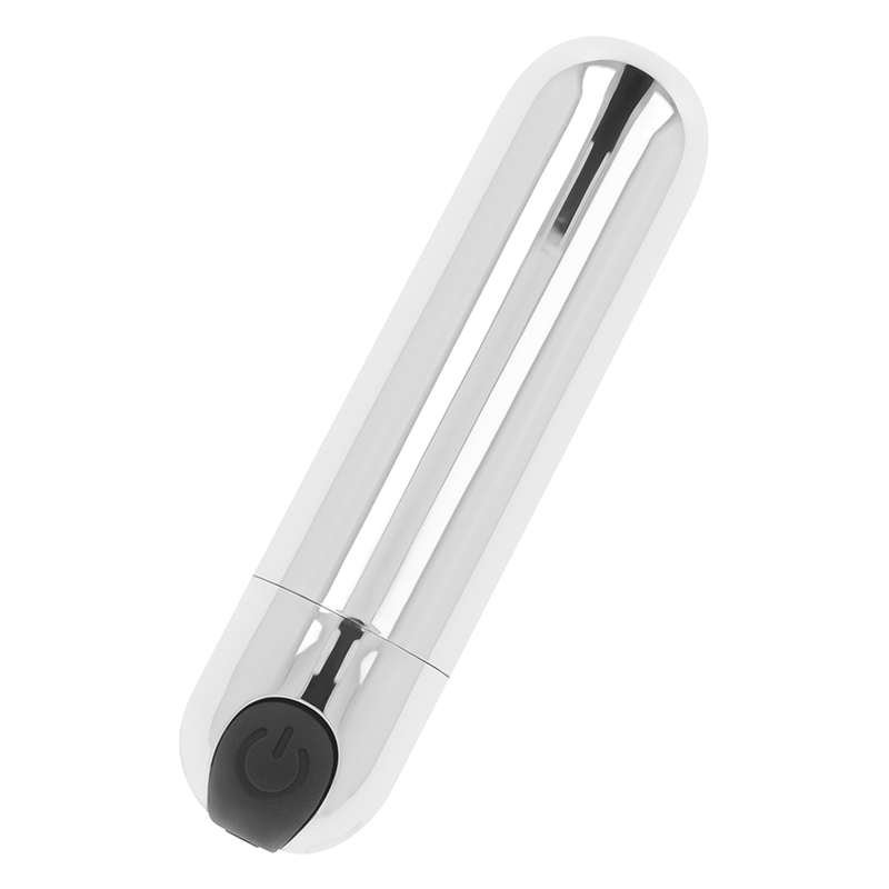 OHMAMA - SREBRNY WIBRUJĄCY POCISK 8 CM