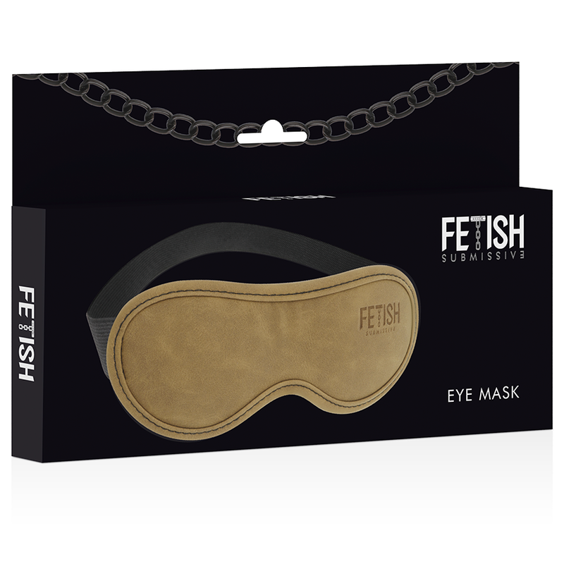 FETISH SUBMISSIVE ORIGEN - MASKA Z WEGAŃSKIEJ SKÓRY Z PODSZEWKĄ NEOPRENOWĄ