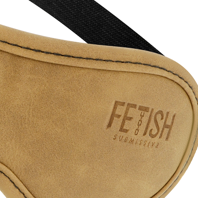FETISH SUBMISSIVE ORIGEN - MASKA Z WEGAŃSKIEJ SKÓRY Z PODSZEWKĄ NEOPRENOWĄ