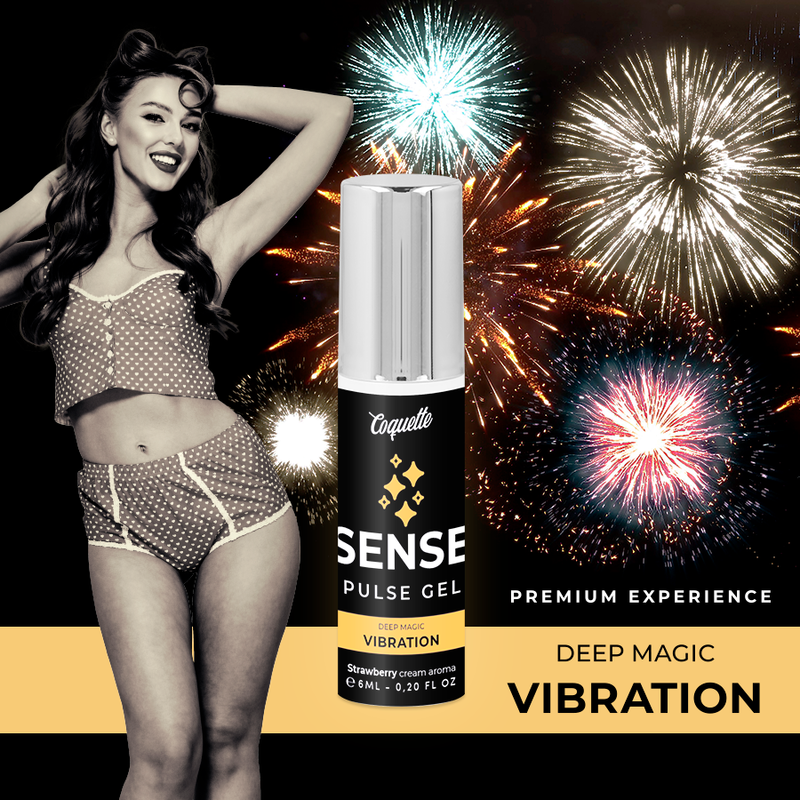 COQUETTE CHIC DESIRE - ŻEL PULSACYJNY TRUSKAWKOWA MAGIA WIBRACJI PREMIUM 6ML