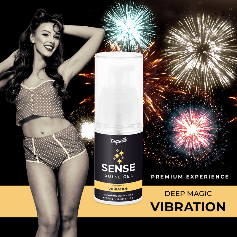COQUETTE CHIC DESIRE - ŻEL PULSACYJNY TRUSKAWKOWA MAGIA WIBRACJI PREMIUM 15ML