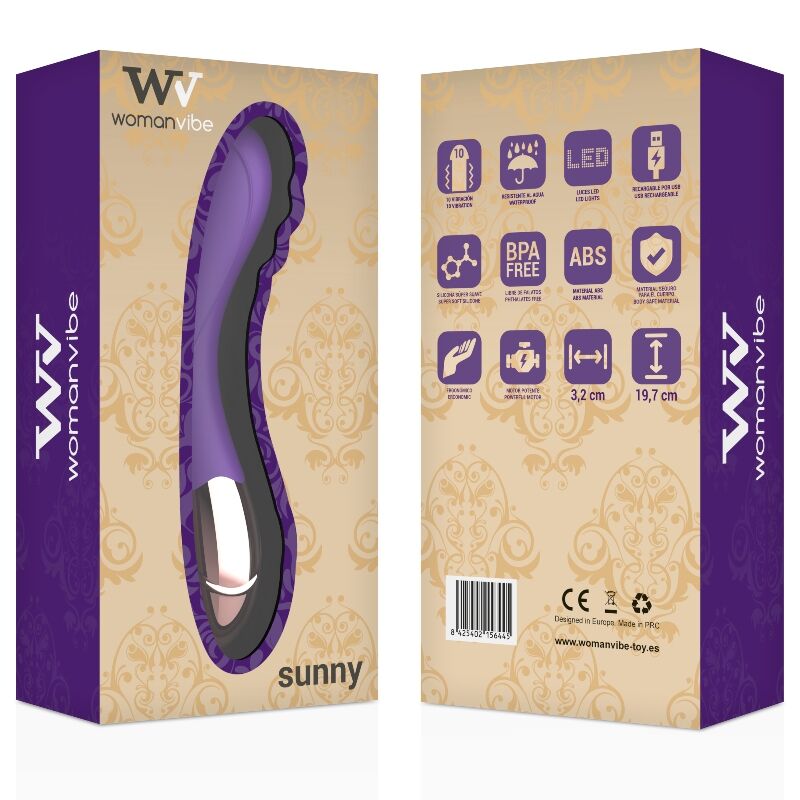 WOMANVIBE - SŁONECZNY SILIKONOWY WIBRATOR ŁADOWALNY