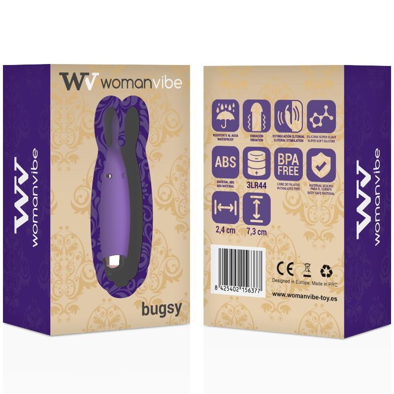 WOMANVIBE - STYMULATOR SILIKONOWY KRÓLICZEK BUGSY