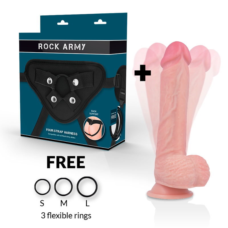 ROCKARMY - UPRZĄŻ + ROTATOR I WIBRATOR HAWK 22 CM -O- 4,6 CM