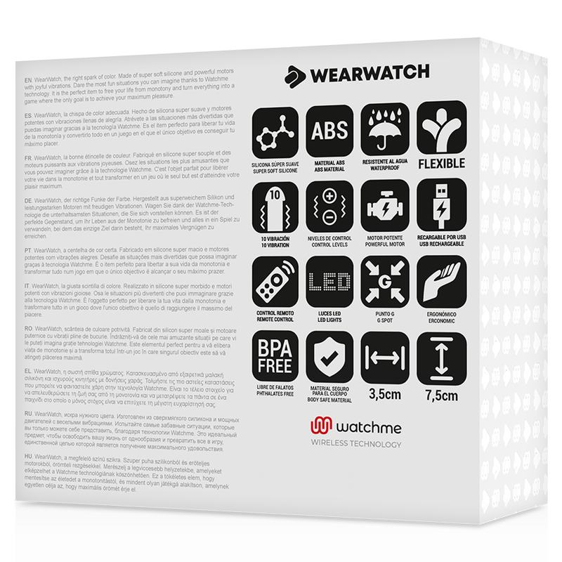 WEARWATCH - PILOT ZDALNEGO STEROWANIA WATCHME TECHNOLOGY JAJKO NIEBIESKI / CZARNY JET