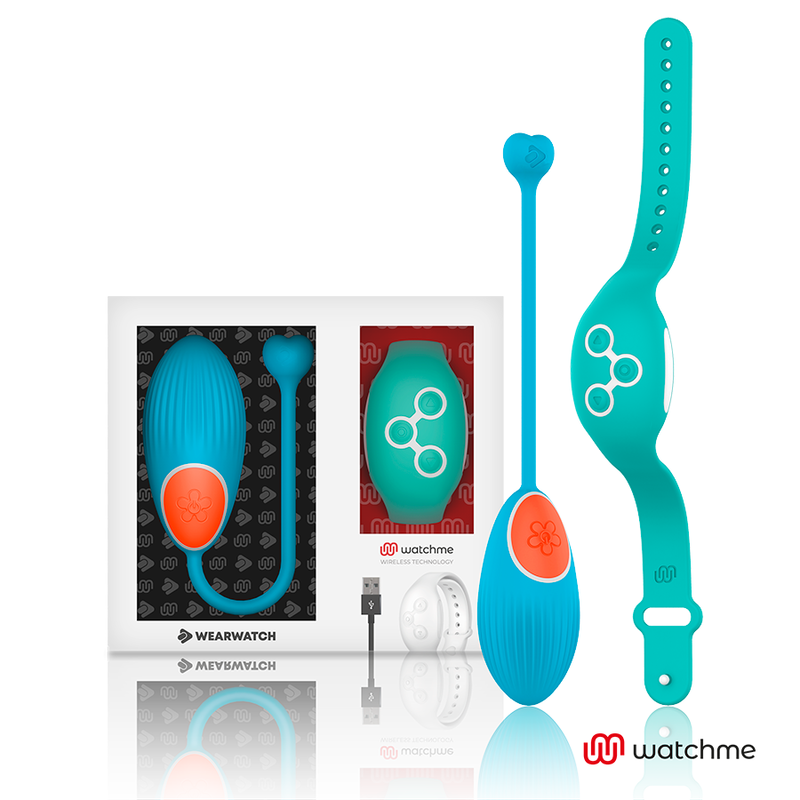 WEARWATCH - WATCHME TECHNOLOGY ZDALNIE STEROWANY JAJKO NIEBIESKI / AKWAMARYNA