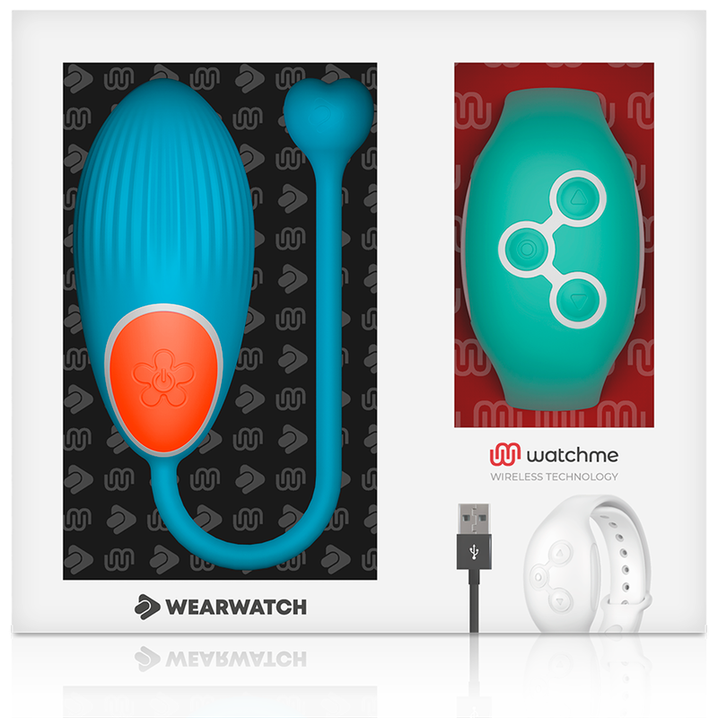 WEARWATCH - WATCHME TECHNOLOGY ZDALNIE STEROWANY JAJKO NIEBIESKI / AKWAMARYNA
