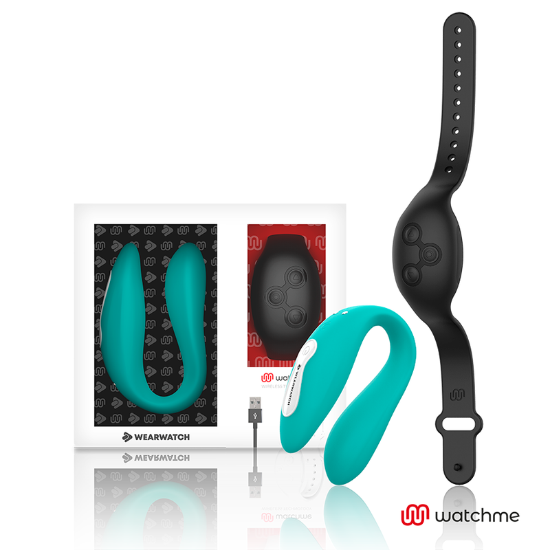 WEARWATCH - PODWÓJNA TECHNOLOGIA WIBRUJĄCY ZEGAR Zegarek AQUAMARINE / JET