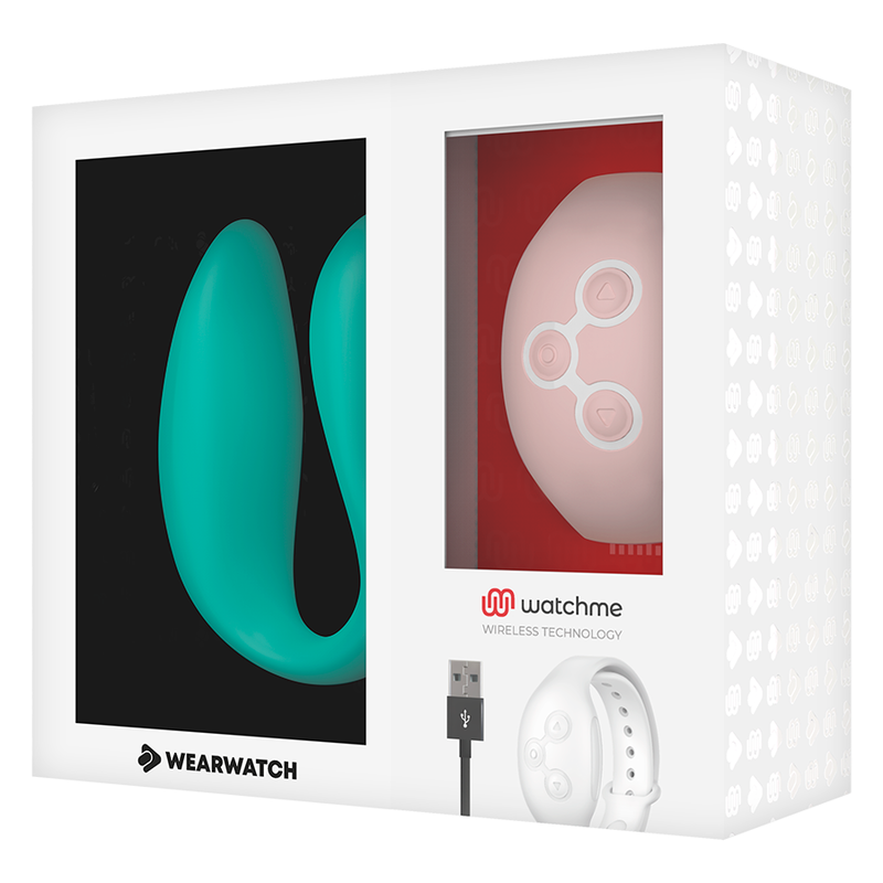 WEARWATCH - WIBRATOR Z PODWÓJNĄ TECHNOLOGIĄ WATCHME WODA MORSKA / RÓŻOWY
