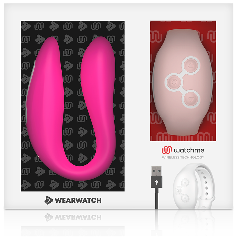 WEARWATCH - WIBRATOR Z PODWÓJNĄ TECHNOLOGIĄ WATCHME FUCHSIA / RÓŻOWY