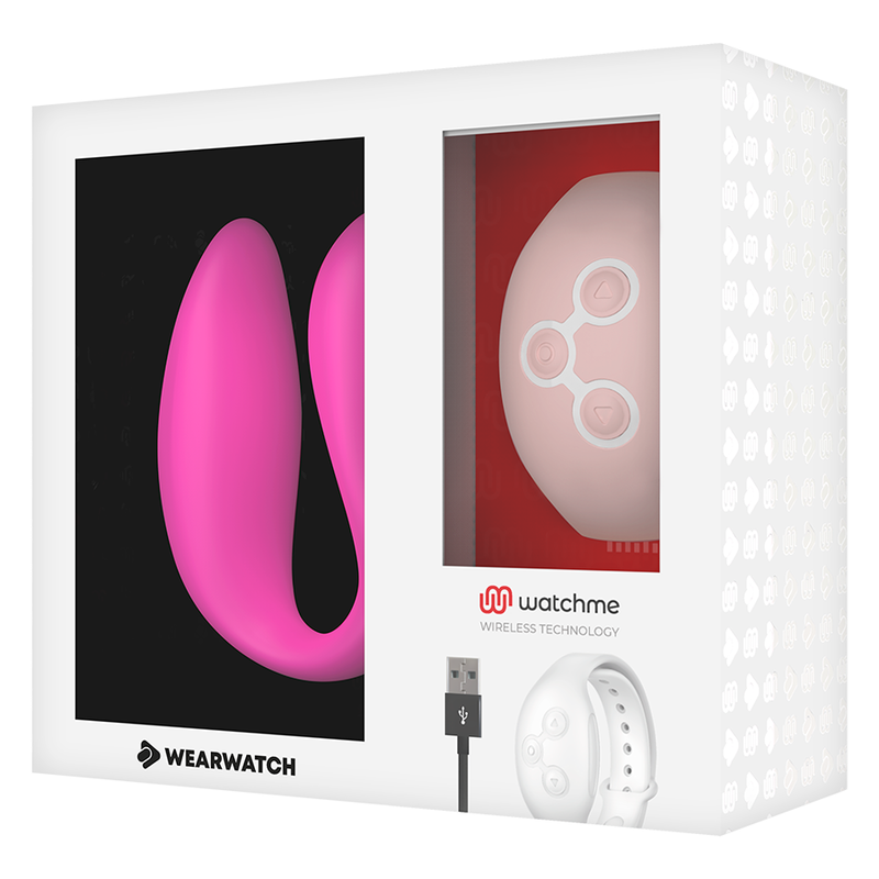 WEARWATCH - WIBRATOR Z PODWÓJNĄ TECHNOLOGIĄ WATCHME FUCHSIA / RÓŻOWY