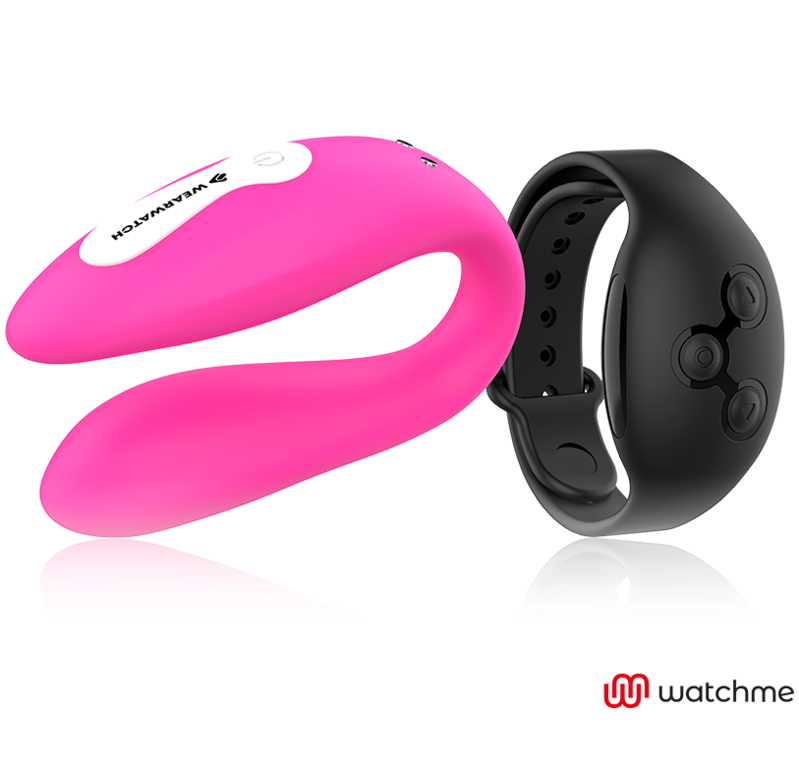 WEARWATCH - WIBRATOR Z PODWÓJNĄ TECHNOLOGIĄ WATCHME FUKSJA/CZARNY